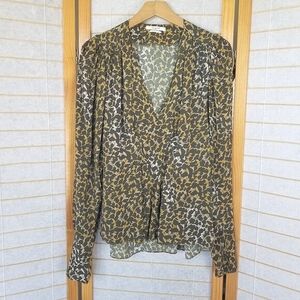 Isabel Marant Blouse Floral Long Sleeves Size 6
